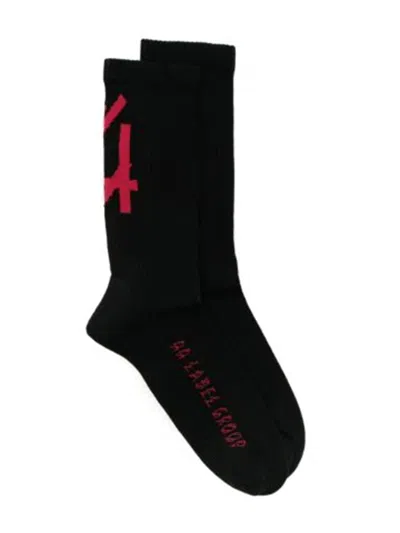 44 Label Group Socks Cotton 4 In Black