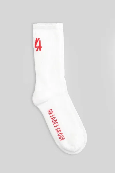 44 Label Group Socks In White Cotton