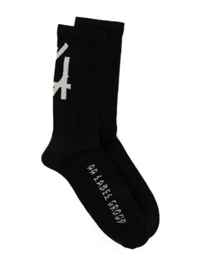 44 Label Group Socks With Logo In Black