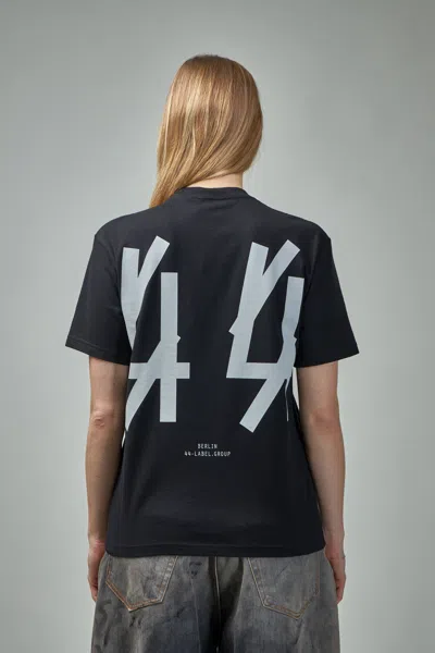 44 Label Group Solid Classic Tee In Black