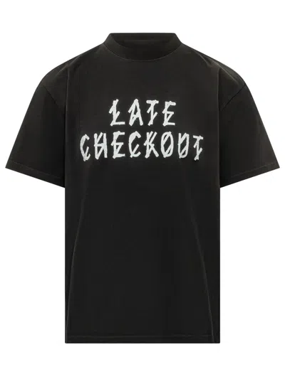44 Label Group Standard Tee In Black-hotel Dirty White