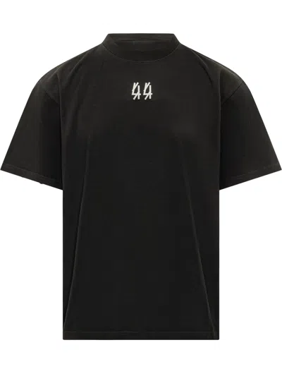 44 Label Group Standard Tee T-shirt In Black-sold Out Dirty White