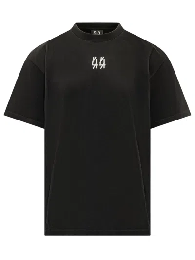 44 Label Group Standard Tee T-shirt In Black-u8 Sand