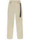 44 Label Group Strap-detailing Trousers In Blue