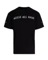 44 Label Group Stylish Gloves And T-shirt Set For The Modern Man In Black