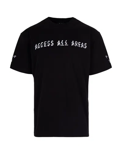 44 Label Group Stylish Gloves And T-shirt Set For The Modern Man In Black