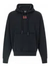 44 Label Group Black Drip Hoodie Sweatshirt In Blue