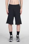 44 Label Group Swaet Shorts In Black Cotton In Black