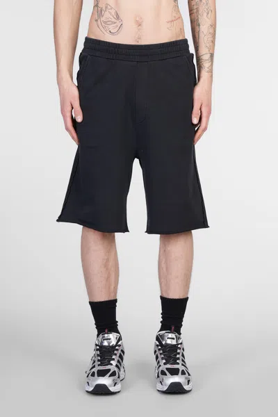 44 Label Group Swaet Shorts In Black Cotton