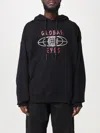 44 Label Group Man Black Sweatshirts In Black