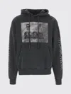 44 Label Group Print-detail Drawstring Hoodie In Black