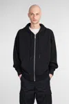44 Label Group Felpa Zip Con Maxi Logo In Black