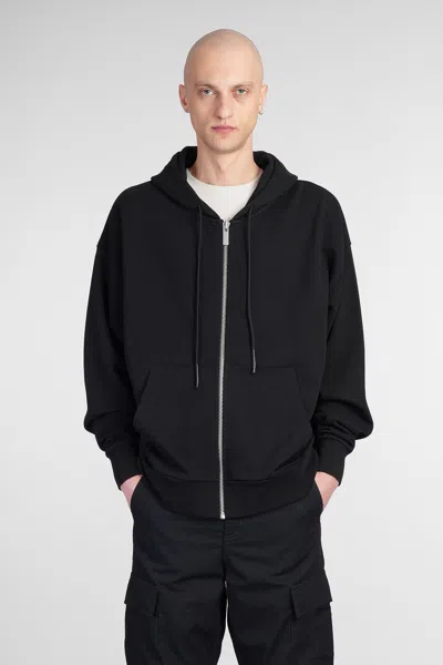 44 LABEL GROUP SWEATSHIRT IN BLACK COTTON