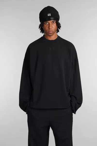 44 Label Group Sweatshirt In Black Cotton