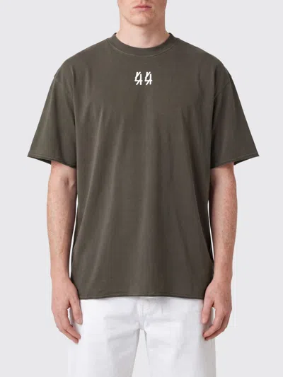 44 Label Group Cotton T-shirt With Logo In Brown