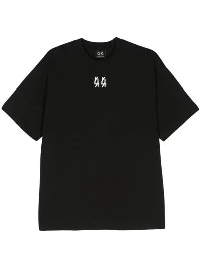 44 Label Group T-on Cotton T-shirt In Black