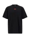 44 Label Group Drip Risk Red T-shirt In Black