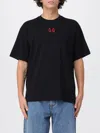 44 Label Group Drip Risk Red T-shirt In Black