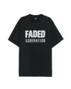 44 Label Group Faded Generation Black T-shirt In Black