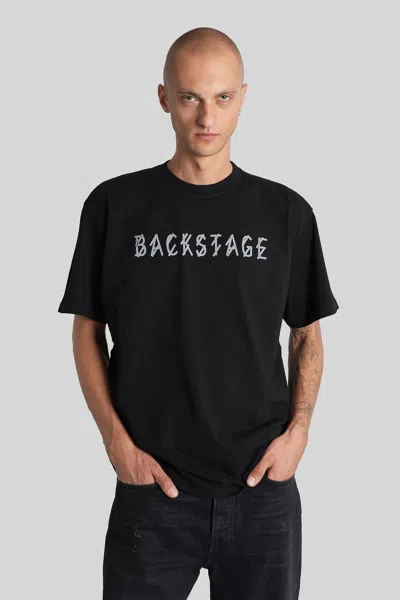 44 LABEL GROUP T-SHIRT IN BLACK COTTON