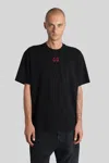 44 Label Group Short-sleeved T-shirt In Black