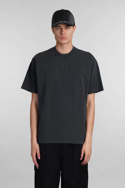 44 Label Group T-shirt In Black Cotton In Black 1