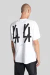 44 Label Group M White Oversized T-shirt  In White