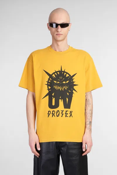 44 LABEL GROUP T-SHIRT IN YELLOW COTTON