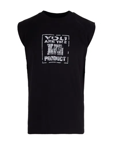 44 Label Group T-shirt Smanicata Con Stampa In Black