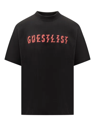 44 Label Group T-shirt With Logo In Black Guestlist Red