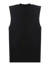 44 Label Group Tank Top In Black Cotton In Black