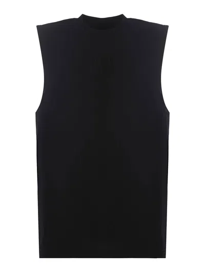 44 Label Group Tank Top In Black Cotton