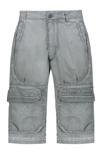 44 Label Group Techno Fabric Bermuda-shorts In Grey