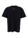 44 Label Group Drip Risk Red T-shirt In Black