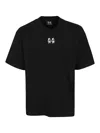 44 Label Group Black Crinkle T-shirt In Black