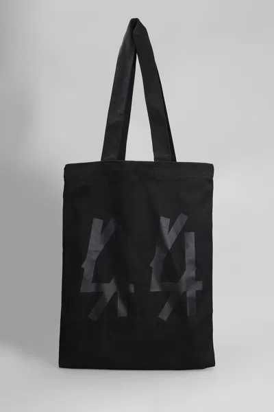 44 LABEL GROUP TOTE IN BLACK COTTON