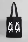 44 Label Group Tote In Black Cotton