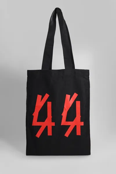 44 LABEL GROUP TOTE IN BLACK COTTON