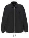 44 Label Group Tour Coach Jacket In White/black