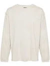 44 Label Group Trip Cotton Sweatshirt In Grey