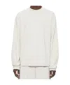 44 Label Group Trip Cotton Sweatshirt In White