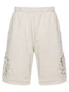 44 Label Group Trip Distressed Shorts In Grey