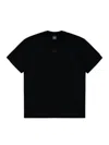 44 Label Group Classic Logo-embroidered Cotton T-shirt In Black