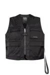 44 Label Group V-neck Sleeveless Vest In Black