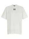44 Label Group M White Oversized T-shirt  In White