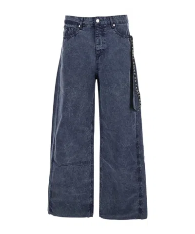 44 Label Group Wide Leg Jeans In Blue