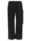 44 Label Id Drawsting Pants Black In Black