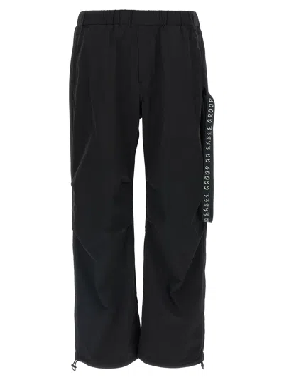 44 Label Id Drawsting Pants Black