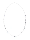 MARIANI 18KT WHITE GOLD DIAMOND SAPPHIRE NECKLACE