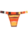 Lenny Niemeyer Waistband Bikini Bottoms In Orange